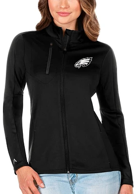 Antigua Philadelphia Eagles Womens Black Generation Classic Light Weight Jacket