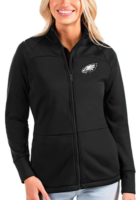 Antigua Philadelphia Eagles Womens Black Links Jacket Medium Weight