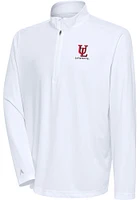 Antigua Louisiana Ragin' Cajuns Mens White Tribute Long Sleeve Qtr Zip Pullover
