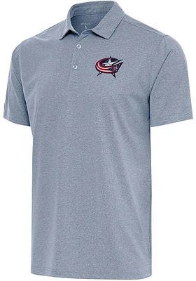 Antigua Columbus Blue Jackets Mens Navy SCORE Short Sleeve Polo