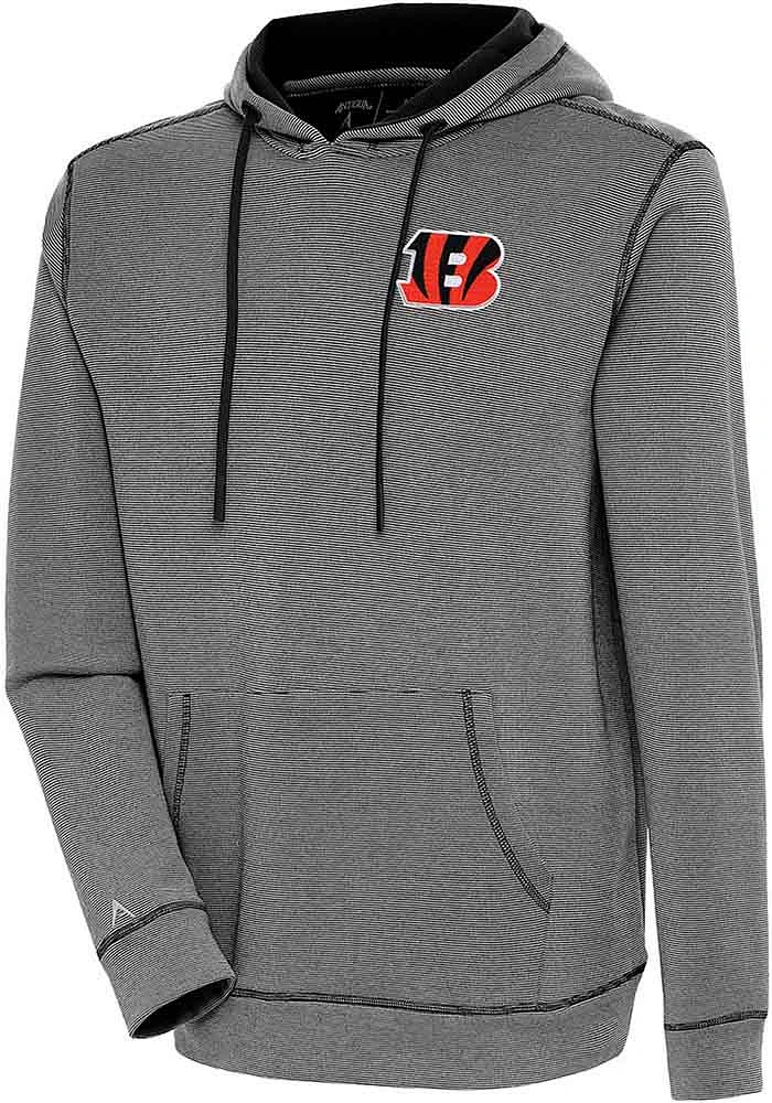 Antigua Cincinnati Bengals Mens Black AXE BUNKER Fashion Hood