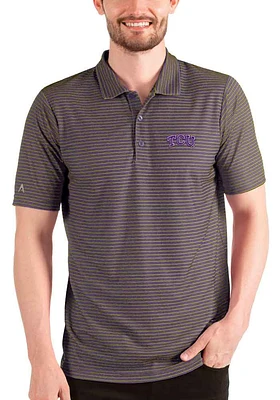 Antigua TCU Horned Frogs Mens Purple Esteem Short Sleeve Polo