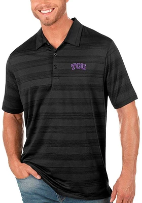 Antigua TCU Horned Frogs Mens Compass Short Sleeve Polo