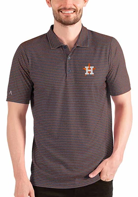 Antigua Houston Astros Mens Orange Esteem Polo Short Sleeve