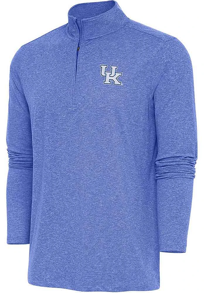 Antigua Kentucky Wildcats Mens Hunk Long Sleeve Qtr Zip Pullover