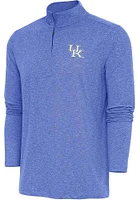 Antigua Kentucky Wildcats Mens Hunk Long Sleeve Qtr Zip Pullover