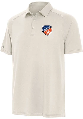 Antigua FC Cincinnati Mens White Set Short Sleeve Polo