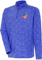 Antigua FC Cincinnati Mens Determined Watercolor Long Sleeve Qtr Zip Pullover