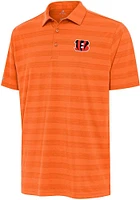 Antigua Cincinnati Bengals Mens Tunnel Short Sleeve Polo