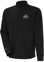 Antigua Ohio State Buckeyes Mens Black Dunk Honeycomb Light Weight Jacket