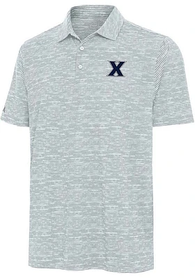 Antigua Xavier Musketeers Mens Grey Static Watercolor Short Sleeve Polo