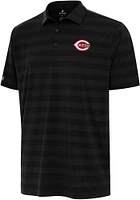 Antigua Cincinnati Reds Mens Tunnel Short Sleeve Polo