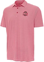 Antigua Ohio State Buckeyes Mens Twine Short Sleeve Polo