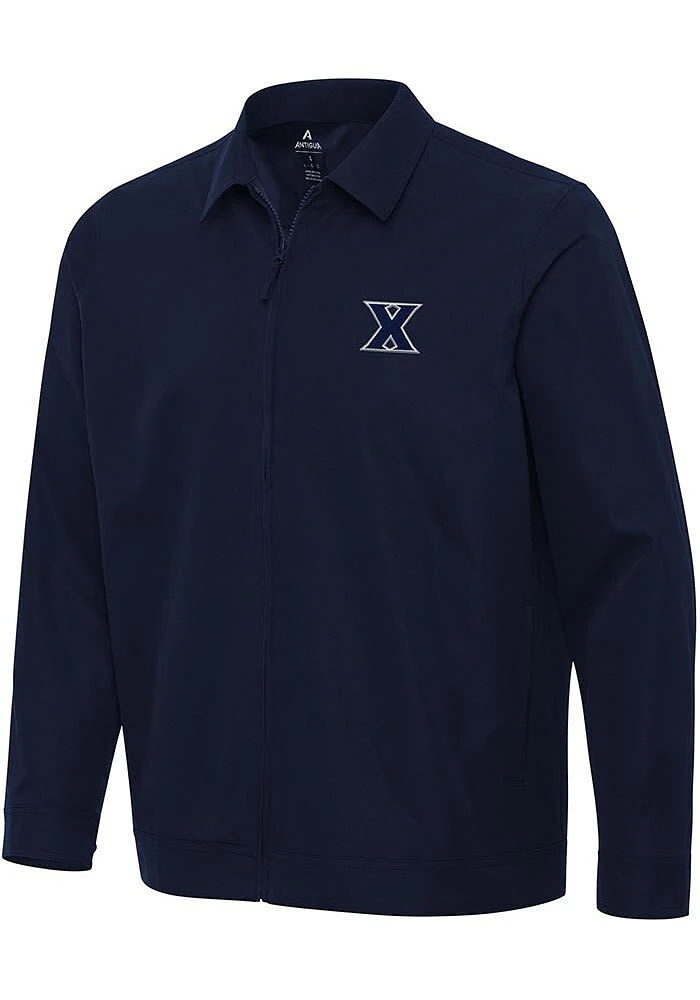 Antigua Xavier Musketeers Mens Navy Blue Pivot Light Weight Jacket