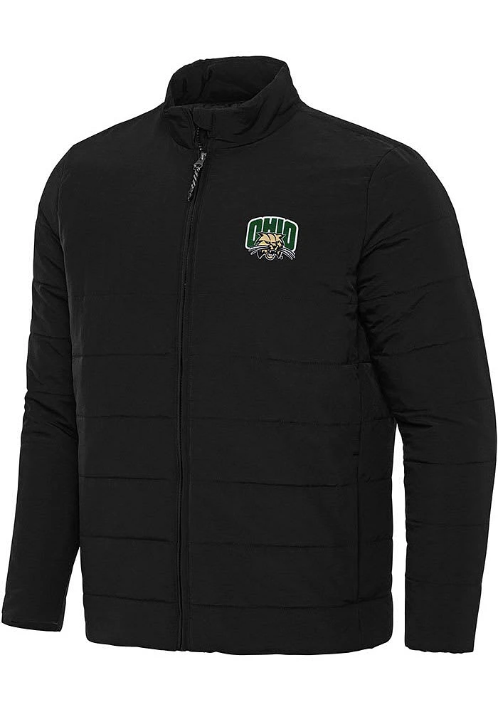 Antigua Ohio Bobcats Mens Black Swelter Heavyweight Jacket