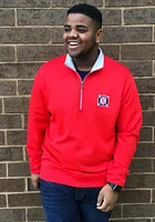 Antigua Chicago Fire Mens Red Leader Long Sleeve Qtr Zip Pullover