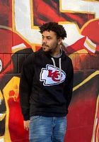 Antigua Kansas City Chiefs Mens Black Victory Logo Long Sleeve Hoodie