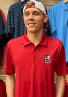 Antigua St Louis Cardinals Mens Red Tribute Version Short Sleeve Polo