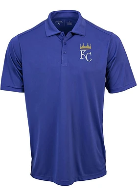 Antigua Kansas City Royals Mens Tribute Short Sleeve Polo