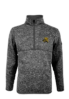 Antigua Wichita State Shockers Mens Grey Fortune Long Sleeve Qtr Zip Pullover