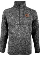 Antigua Chicago Bears Mens Grey Fortune Long Sleeve Qtr Zip Pullover
