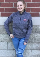Antigua Chicago Bears Mens Grey Fortune Long Sleeve Qtr Zip Pullover