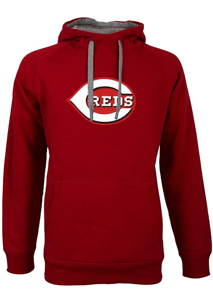 Antigua Cincinnati Reds Mens Victory Logo Long Sleeve Hoodie