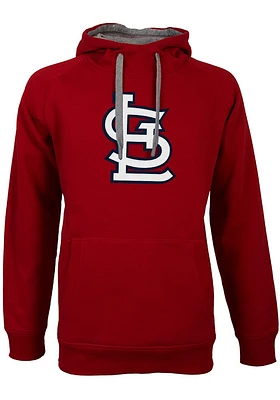 Antigua St Louis Cardinals Mens Red Victory Logo Long Sleeve Hoodie