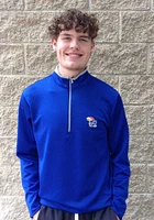 Antigua Kansas Jayhawks Mens Blue Leader Long Sleeve Qtr Zip Pullover