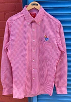 Antigua Kansas Jayhawks Mens Red Associate Long Sleeve Dress Shirt