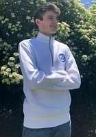 Antigua Philadelphia 76ers Mens White Leader Long Sleeve Qtr Zip Pullover