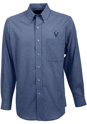 Antigua Villanova Wildcats Mens Navy Blue Associate Long Sleeve Dress Shirt