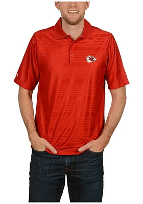 Antigua Kansas City Chiefs Mens Illusion Short Sleeve Polo
