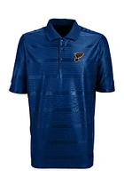 Antigua St Louis Blues Mens Blue Illusion Short Sleeve Polo