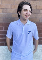 Antigua St Louis Blues Mens White Illusion Short Sleeve Polo
