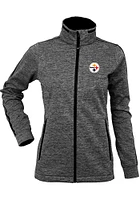 Antigua Pittsburgh Steelers Womens Black Golf Medium Weight Jacket