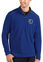 Antigua Dallas Mavericks Mens Blue Glacier Long Sleeve Qtr Zip Pullover