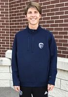 Antigua Sporting Kansas City Mens Navy Blue Generation Long Sleeve Qtr Zip Pullover
