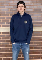 Antigua Philadelphia Union Mens Navy Blue Generation Long Sleeve Qtr Zip Pullover