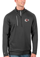 Antigua Kansas City Chiefs Mens Generation Long Sleeve Qtr Zip Pullover