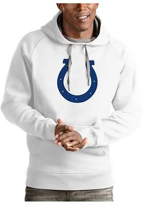 Antigua Indianapolis Colts Mens Victory Logo Long Sleeve Hoodie