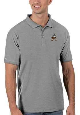 Antigua Cleveland Browns Mens Legacy Pique Short Sleeve Polo