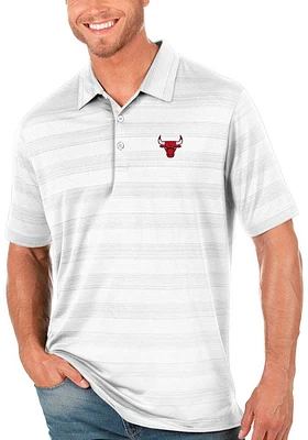 Antigua Chicago Bulls Mens Compass Logo Short Sleeve Polo