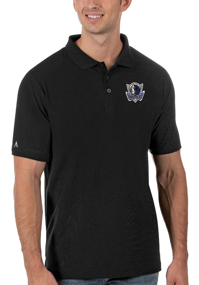 Antigua Dallas Mavericks Mens Legacy Pique Short Sleeve Polo