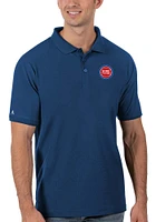 Antigua Detroit Pistons Mens Legacy Pique Short Sleeve Polo