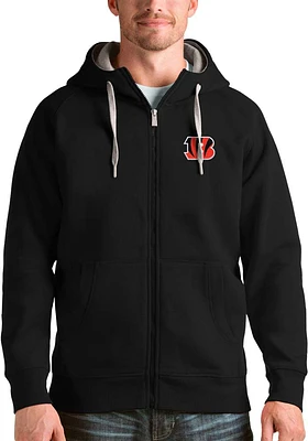 Antigua Cincinnati Bengals Mens VICTORY Long Sleeve Full Zip Jacket