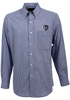Antigua Sporting Kansas City Mens Navy Blue Associate Long Sleeve Dress Shirt