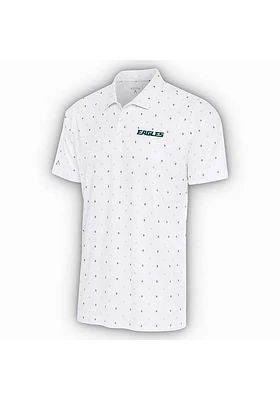 Antigua Philadelphia Eagles Mens White 19th HOLE Short Sleeve Polo
