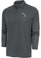 Antigua Philadelphia Eagles Mens Grey EPIC Long Sleeve Qtr Zip Pullover