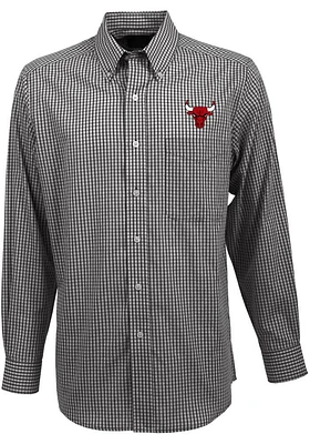 Antigua Chicago Bulls Mens Black Associate Long Sleeve Dress Shirt